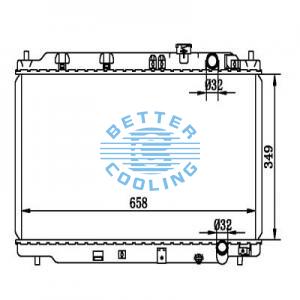 Auto Radiator For Chrysler 07-08 Pacifica Dpi: 13025/2702