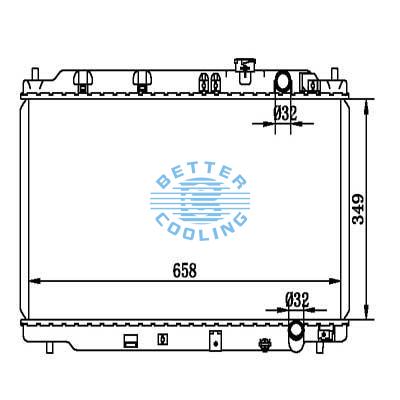 Auto Radiator For Acura Intergra 94-97  Dpi: 2028/1741
