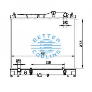 Auto Radiator For Chrysler 09-13 200/sebring Dpi: 2951