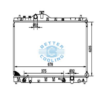 Auto Radiator For Acura Tl 96-98  Dpi: 2031
