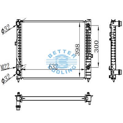 Auto Radiator For Audi A 4 / S 4 (b5) (94-) 1.6 I Dpi: 2034/2192