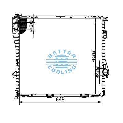 Auto Radiator For Bmw 7 E39/e38 750i,750il 94-98 Dpi: 2037/1401