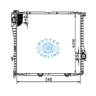 Auto Radiator For Bmw Z3 97-02  Dpi: 2038