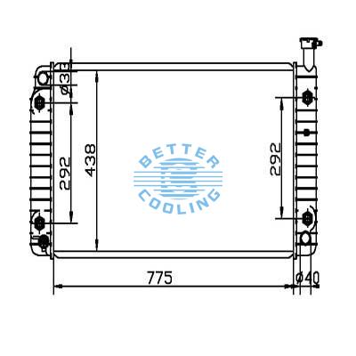 Auto Radiator For Chevrolet 96-02 Express 1500 Dpi: 2042
