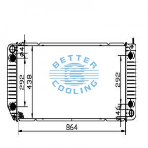 Auto Radiator For Mercedes Benz 84-85 190d Dpi: 443