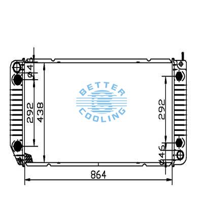 Auto Radiator For Gmc 96-02 Savana 2500 Dpi: 2043