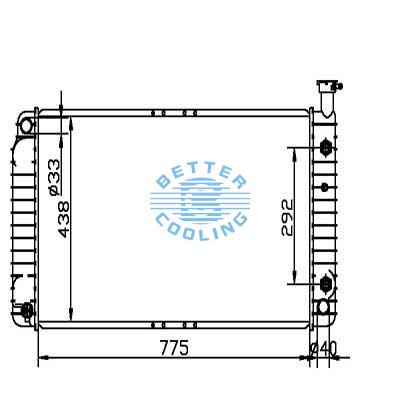 Auto Radiator For Gmc Savana 2500 96-02 Dpi: 2044
