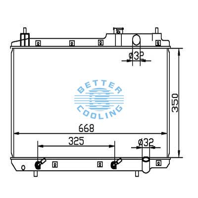 Auto Radiator For Honda 97-01 Cr-v Dpi: 2051