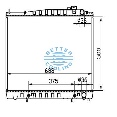 Auto Radiator For Infiniti 97-00 Qx4 Dpi: 2055