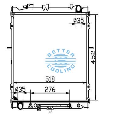 Auto Radiator For Kia 95-01 Sportage Dpi: 2057