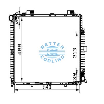 Auto Radiator For Mercedes Benz W210 E420 E430 E 300d 96 Dpi: 2069