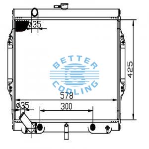 Auto Radiator For Chevrolet 05-10 Cobalt Dpi: 2608