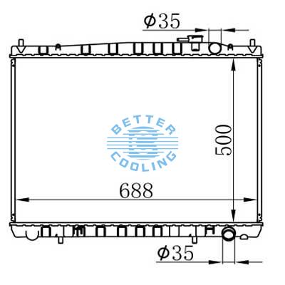 Auto Radiator For Nissan 96-97 Pathfinder  Dpi: 2076/2075