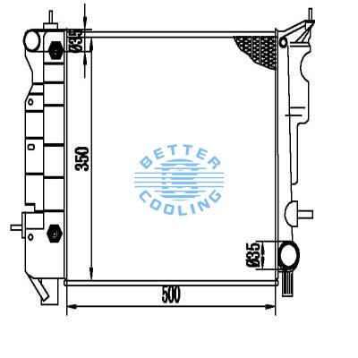 Auto Radiator For Saab 900series 2.0v 94 Dpi: 2079/2080