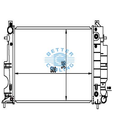 Auto Radiator For Saab 91-03  900/9-3 Dpi: 2080