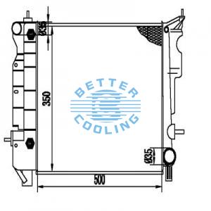 Auto Radiator For Dodge 01-05 Stratus Dpi: 2438