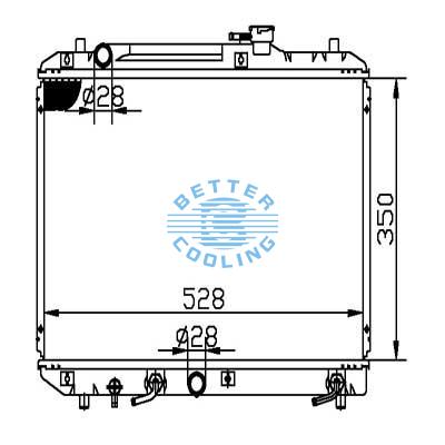 Auto Radiator For Suzuki 95-02 Esteem Dpi: 2084
