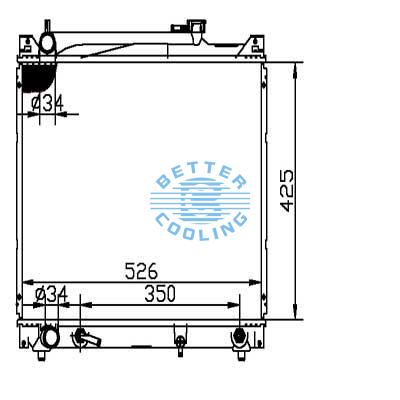 Auto Radiator For Suzuki Sidekick/99-00 Vitara 96-97 Dpi: 2087/2506