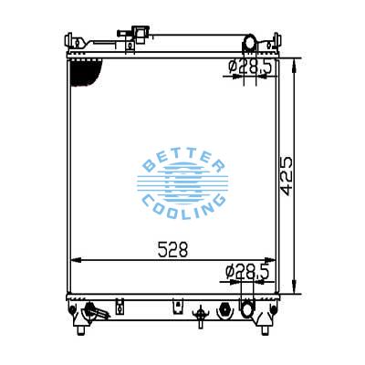 Auto Radiator For Suzuki 96-97 Sidekick 96-98 Tracker Dpi: 2088/1864