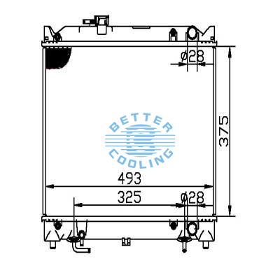 Auto Radiator For Suzuki 96-98 X-90 Dpi: 2089