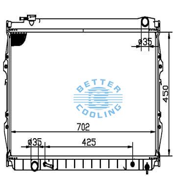 Auto Radiator For Toyota T100 93-94 Dpi: 2090/1512