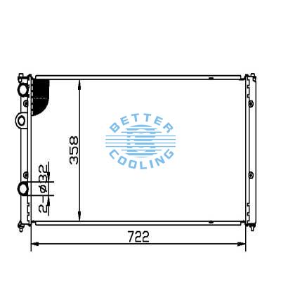 Auto Radiator For Volkswagen 95-97 Passat Dpi: 2097