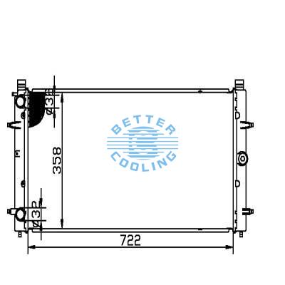 Auto Radiator For Volkswagen Transporter 97 Dpi: 2098