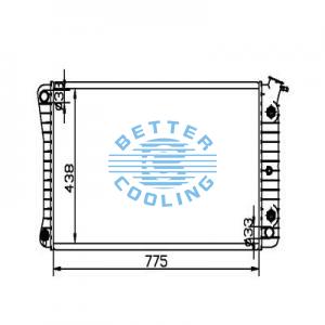 Auto Radiator For Mazda 94 B2300 Dpi: 1062