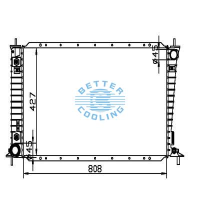 Auto Radiator For Ford 97-98 Expedition/f-series Dpi: 2136