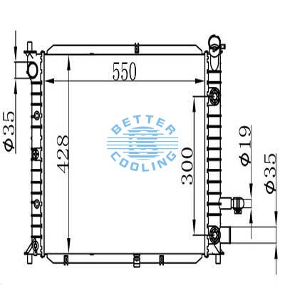 Auto Radiator For Ford Escort 98-03  Dpi: 2140