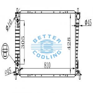 Auto Radiator For Mercury 86-93 Sable Dpi: 890