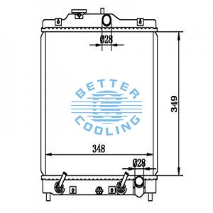 Auto Radiator For Oldsmobile 85-87 Delta 88/98 Dpi: 908
