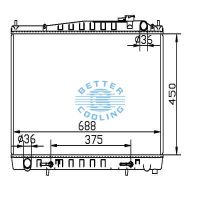 Auto Radiator For Infiniti 99-01 Q45  Dpi: 2275