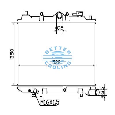 Auto Radiator For Mazda 323 Mt Dpi: 242