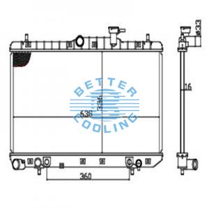 Auto Radiator For Mazda 91-94 Navajo 94-94 Dpi: 1164
