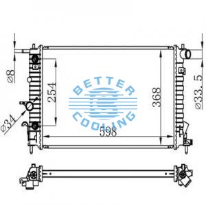 Auto Radiator For Chrysler 91-93 New York/dynasty Dpi: 1109