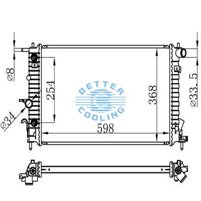 Auto Radiator For Subaru L300 Base V6 3.0l 01-05 At Dpi: 2607