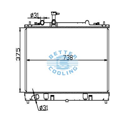 Auto Radiator For Mazda M6 02 L3ve Mt Dpi: 2637
