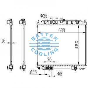 Auto Radiator For Chevrolet 01-02 Silverado 3500 Dpi: 2537