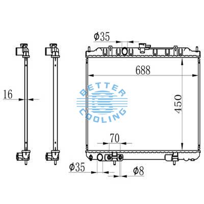 Auto Radiator For Nissan  Dpi: 2697