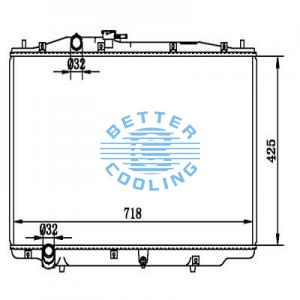 Auto Radiator For Toyota Corolla  09~ Dpi: 13152