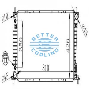 Auto Radiator For Ford 97 Pickup(f-series） Dpi: 2154/2165