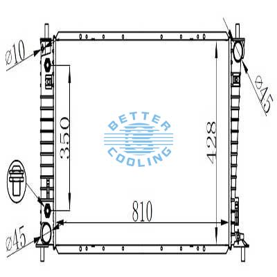 Auto Radiator For Ford F Series Pickups 05 Dpi: 2819