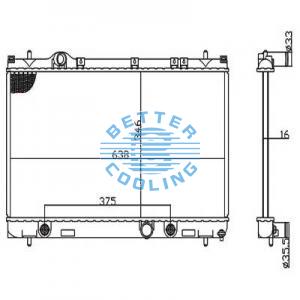 Auto Radiator For Jeep 87-95 Wrangler Dpi: 1682