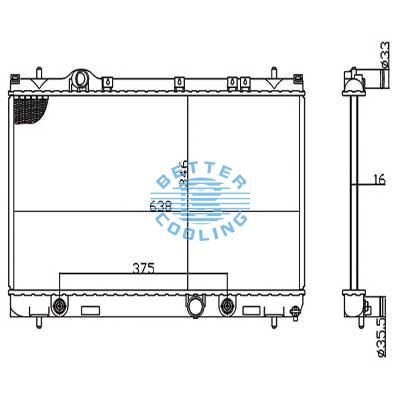 Auto Radiator For Dodge Dodge Neon Se/sxt L4 2.0l 2005 Dpi: 2845