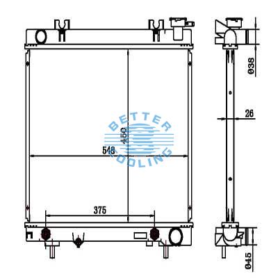 Auto Radiator For Dodge 05-10 Dakota Dpi: 2847
