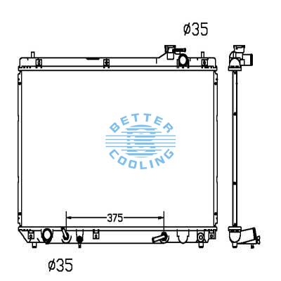 Auto Radiator For Toyota 01-03 Highlander Dpi: 2849