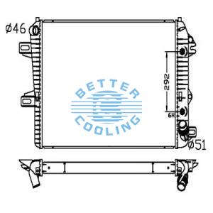 Auto Radiator For Audi 100 (c4) (90-)/100 Quattro (c4) (90-) Dpi: 2022/1927