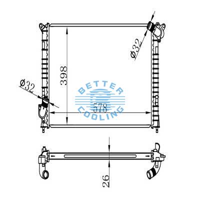 Auto Radiator For Bmw Minicoppers1.6l02-06 Dpi: 2859