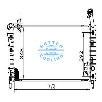 Auto Radiator For Pontiac 04-07 Grand Prix Dpi: 2862